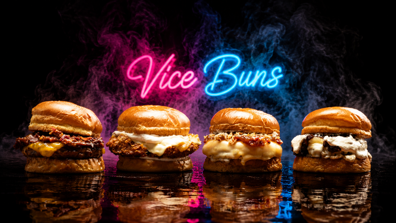 Carta de Vice Buns con hamburguesas en Premià de Mar.
